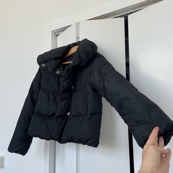 Theory - Kielly Puffer Jacket - Size Medium - Black Excellent - Picture 9 of 17